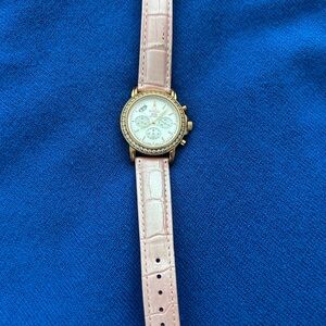 Omega style De Ville Rose Gold Diamond Women's Watch